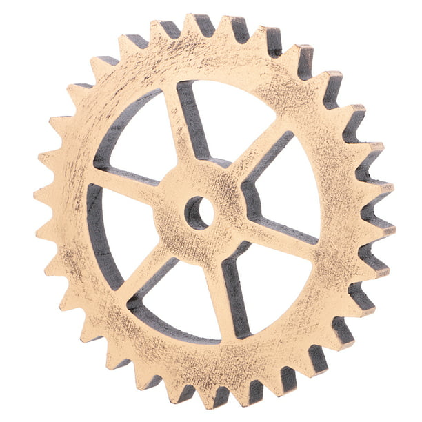 1Pc Steampunk Wooden Gear Model 18cm for Cafe Rustic Style DIY Decoration #7 